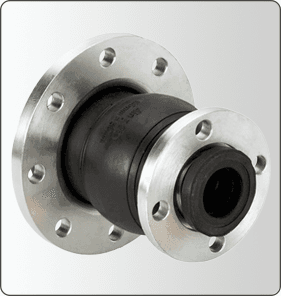 Concentric Reducing Rubber Expansion Joint with Table E or ANSI 150LB Zinc flanges