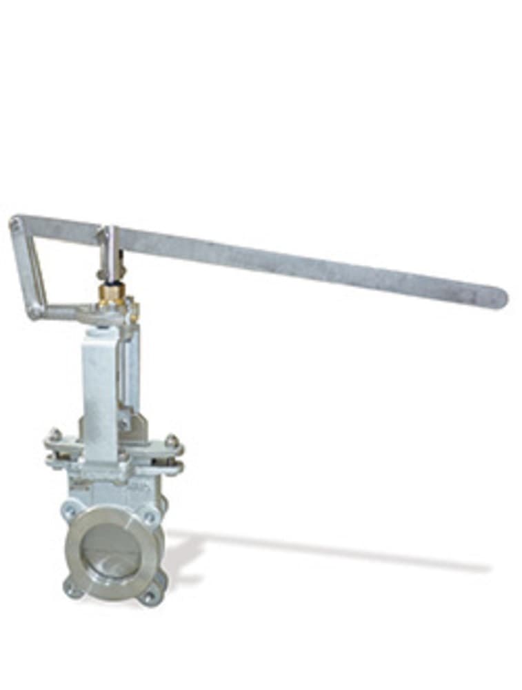 Lever Operated Knife Gate Valve - 316SS Resilient Seated EPDM