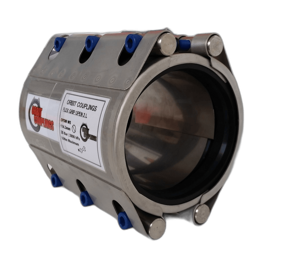 Orbit Flex Grip 2L Pipe Coupling 316SS