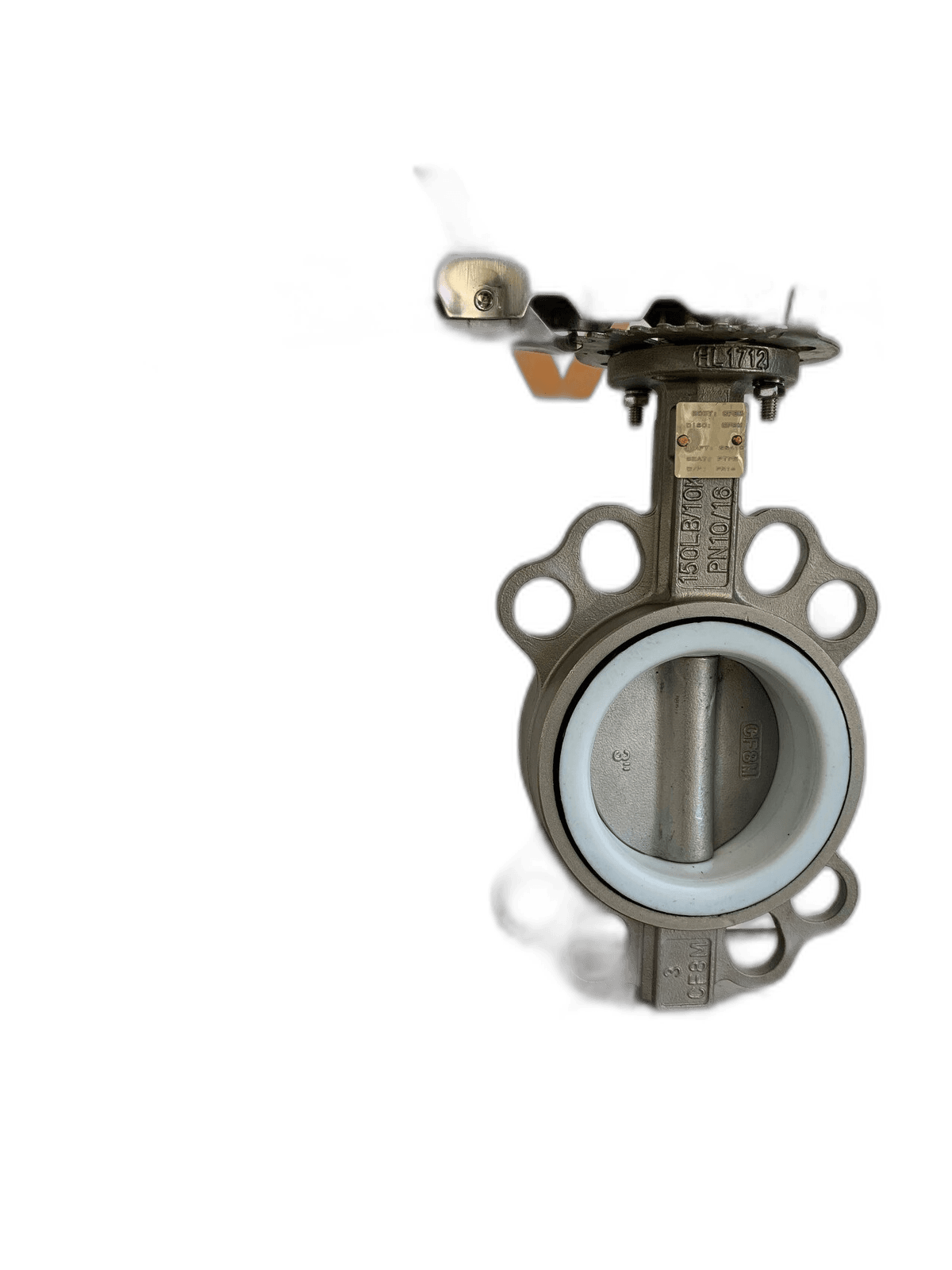 Defender 316 Stainless Steel CF8M PTFE Lined Butterfly Valve