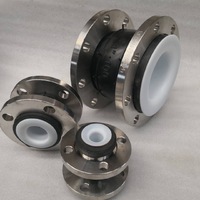 PTFE Lined Rubber Expansion Joint FSF with Table E or ANSI 150LB Zinc flanges