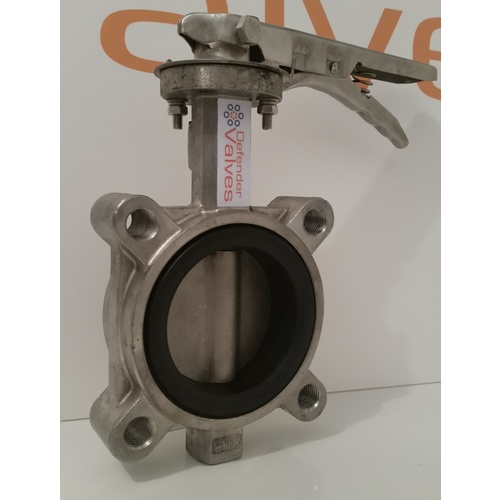Butterfly Valve - Full 316 Stainless Steel - EPDM or PTFE - Lugged Table E